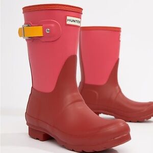 Hunter Boots Color block w. original box